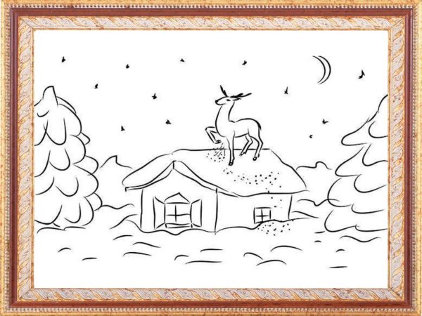 Иллюстрация к сказке Бажова серебряное копытце нарисовать