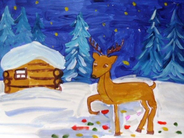 Бажов серебряное копытце нарисо