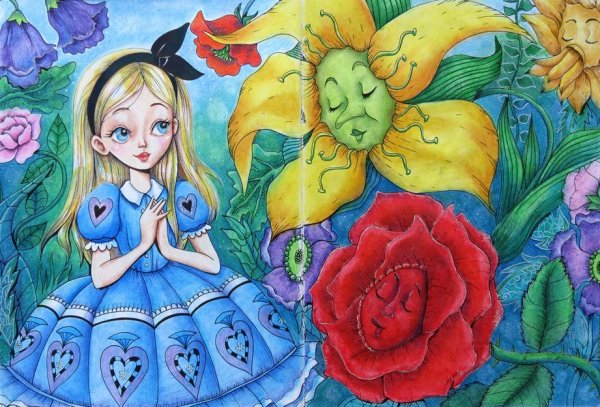 Герои сказки Алиса в стране чудес рисунки