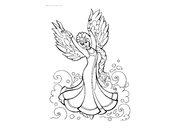 Сказка о царе Салтане раскраска