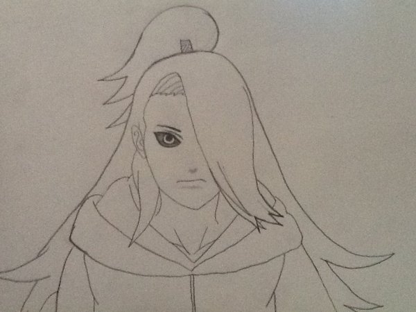 Нарисовать Дейдару из Наруто