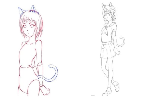 Девушки для срисовки в полный рост