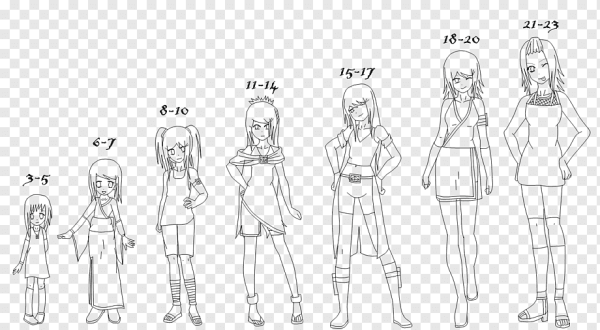 Рисунок девочки карандашом в полный рост