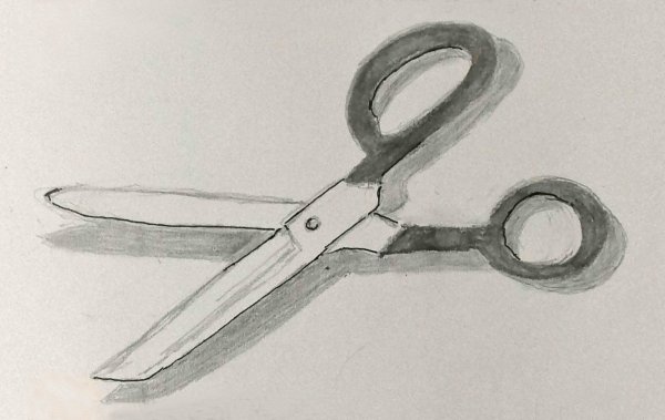 Ножницы раскраска для детей