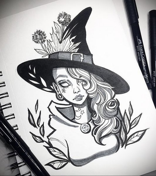 Ведьмочка карандашом