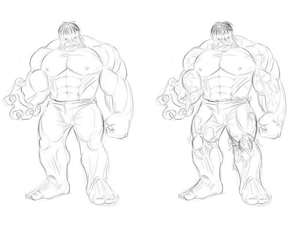 Халк для рисования