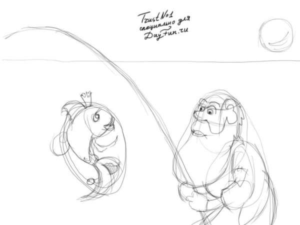 Раскраски Золотая рыбка по сказке а с Пушкина для детей