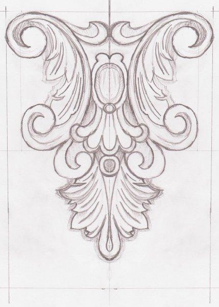 Орнаменты для резьбы по дереву в стиле Барокко