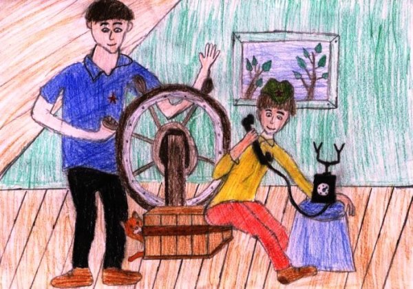 Иллюстрация к повести Тимур и его команда