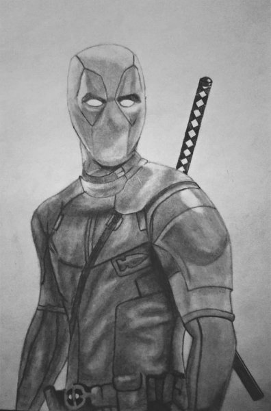 Дэдпул карандашом