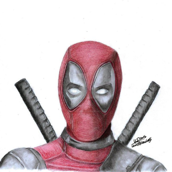 Дэдпул для срисовки