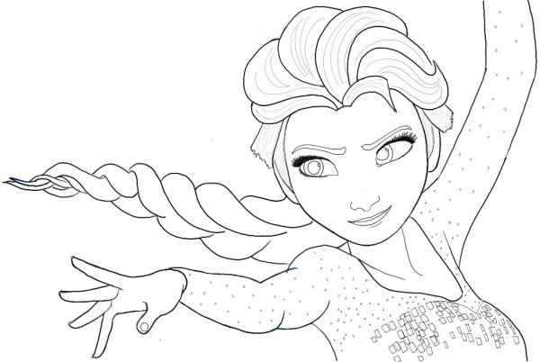 Эльза рисунок