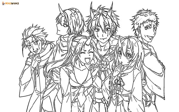 Раскраска аниме слизь