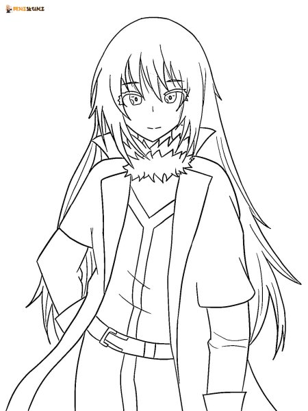 Раскраска аниме слизь