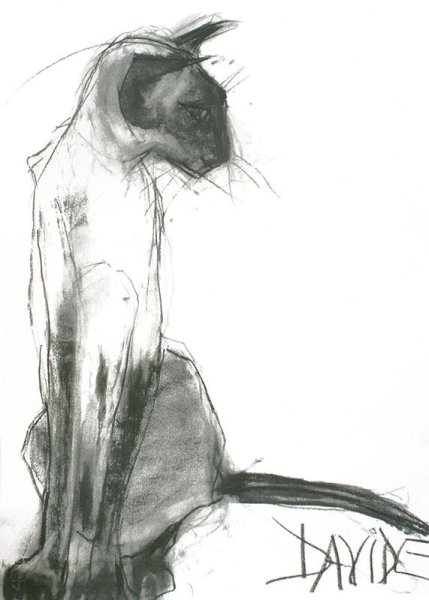 Рисунок углем простой