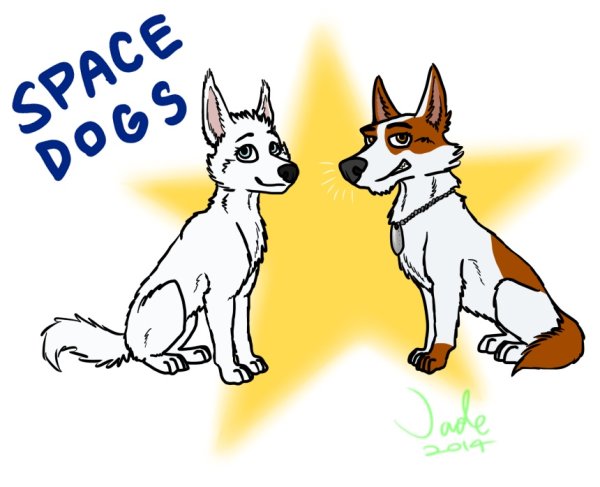 Белка и стрелка рисунок карандашом