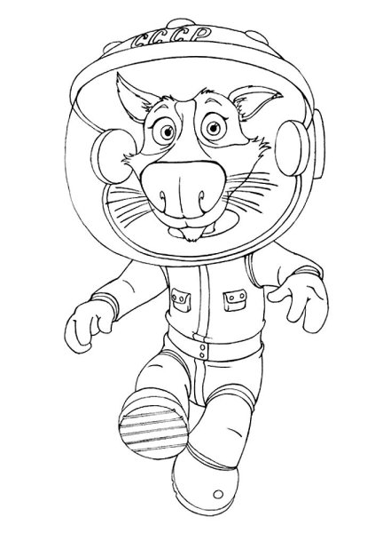 Белка и стрелка озорная семейка раскраска