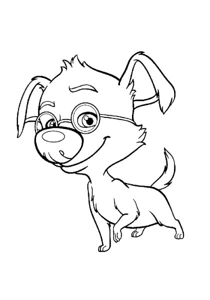 Белка и стрелка раскраска