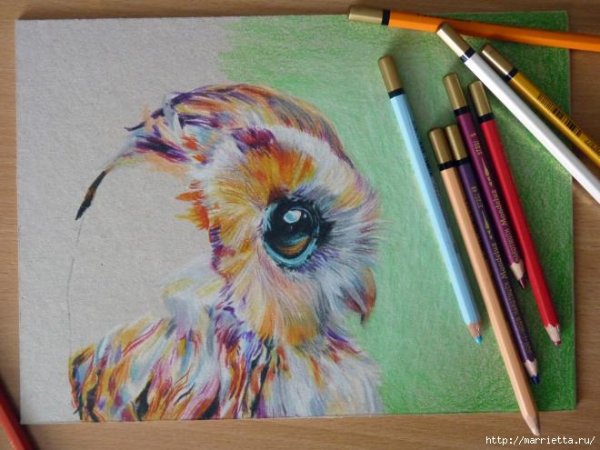 Рисование акварельными карандашами мастер класс