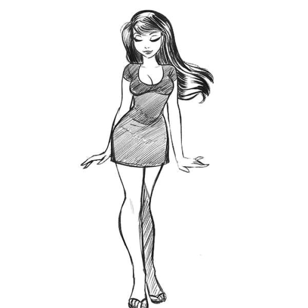 Человек карандашом