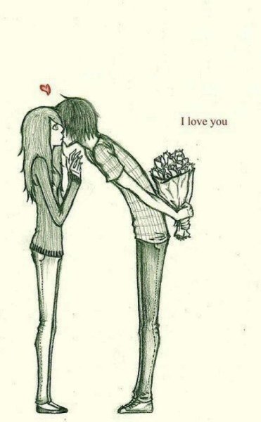 Рисунки влюбленных пар карандашом