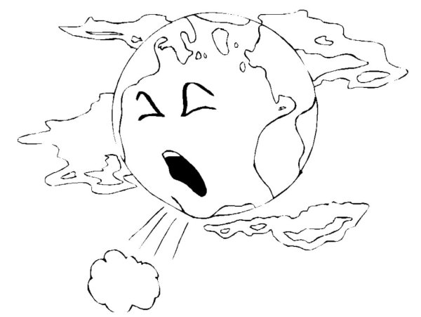 Раскраски загрязнение земли для детей