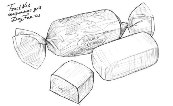 Раскраска конфеты