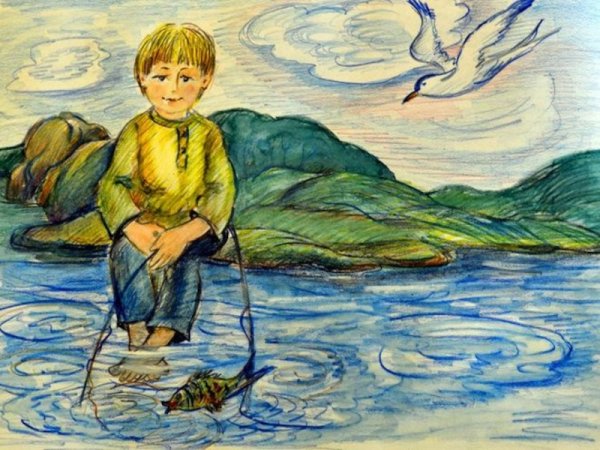 Иллюстрация к сказке м Горького случай с Евсейкой