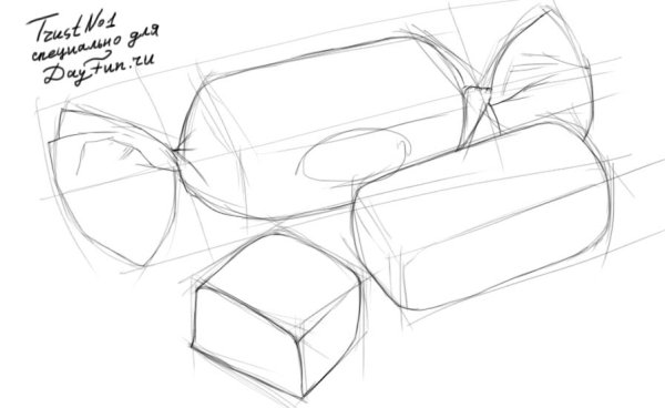 Конфеты для срисовки