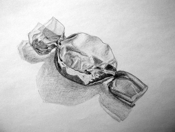 Как нарисовать конфету поэтапно