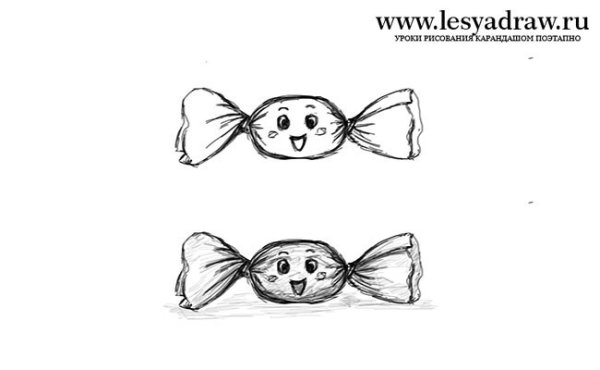 Лёгкие рисунки конфетки