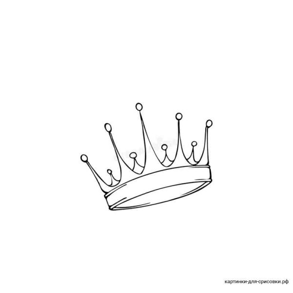 Корона рисунок несложный
