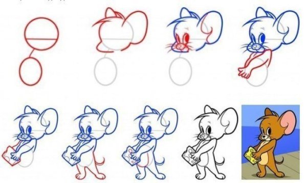 Рисунки карандашом мультяшки