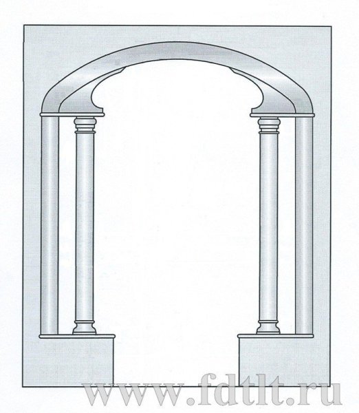 Архитектурные арки карандашом