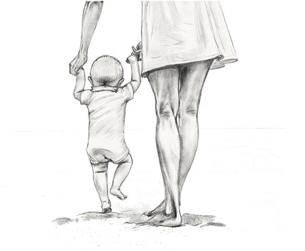 Женщина рисунок для детей