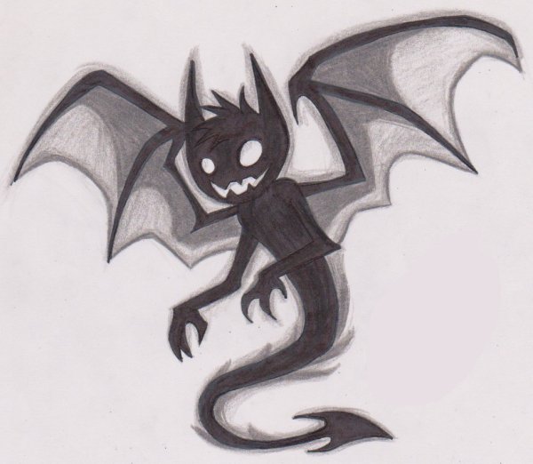 Срисовка ангела и демона