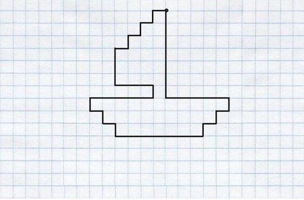 Рисование по клеточкам в тетради для начинающих