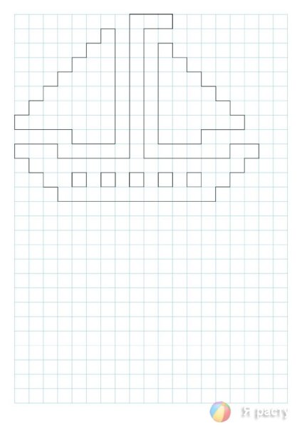 Рисование по клеточкам простые