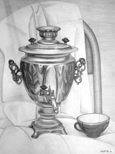 Самовар карандашом