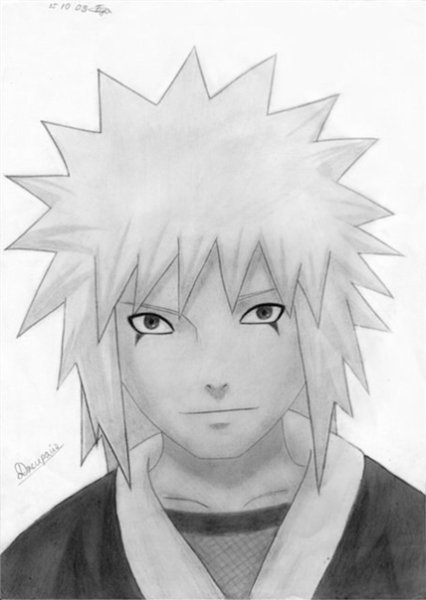 Наруто и Джирайя рисунок