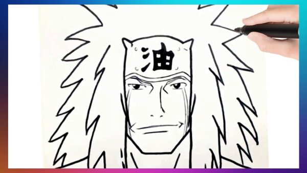 Джирайя лицо карандашом