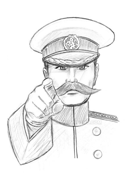 Солдат карандашом