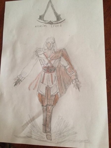 Раскраска ассасин Крид Коннор