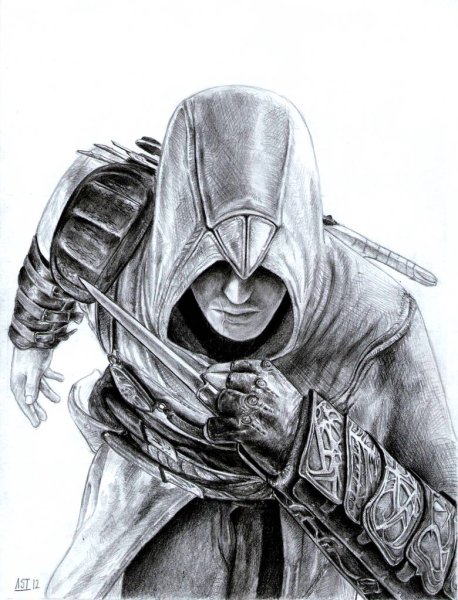Эцио ассасин рисунок