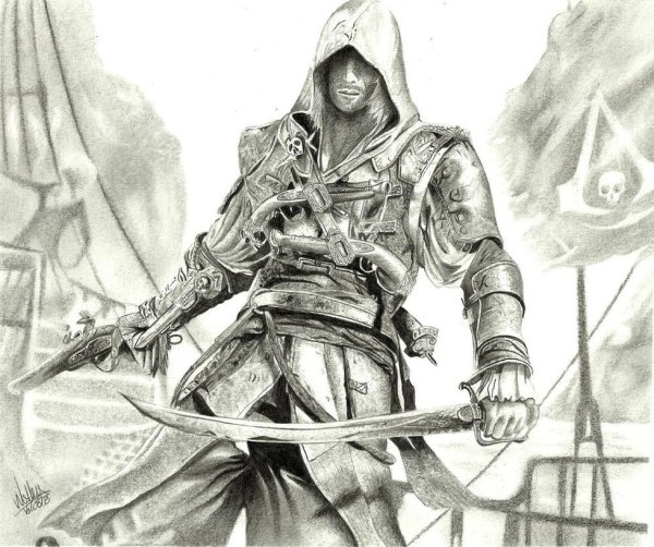 Раскраски Assassins Creed Эцио