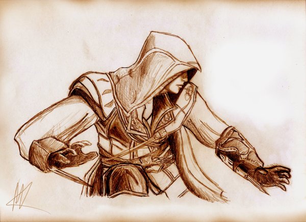 Ассасин рисунок