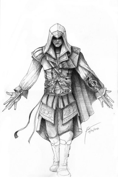 Ассасин нарисовать