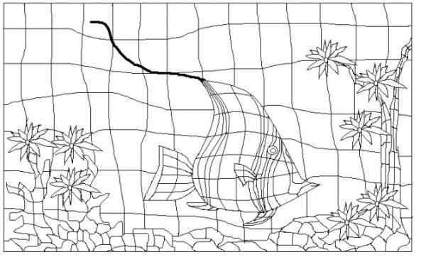 Раскраски в технике мозаики