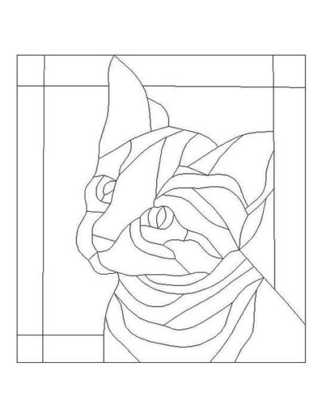 Рисунок для витражного панно