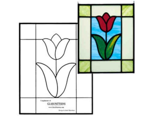 Витраж на картоне